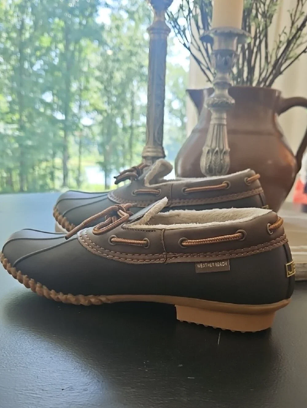 JBU By Jambu Weather Ready Brown Duck-Style Slip-On Shoes. Size 9.5M